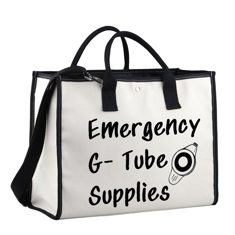 XYANFA Feeding Tube Bag Funny Dietician Gift Nurse Cosmetics Makeup Bag Critical Care Nursing Gift Emergency G Tube Supplies
