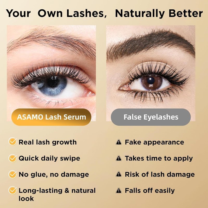 Eyelash & Eyebrow Growth Serum - 2-in-1 Enhancer for Longer, Thicker Lashes | Vegan, Cruelty-Free, 3ml