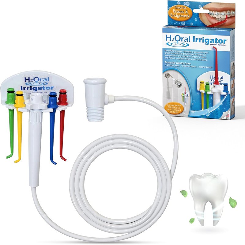 Advanced Oral Irrigator Shower Water Flosser - Superior Dental Care System for Healthy Gums | Made in U.S.A.