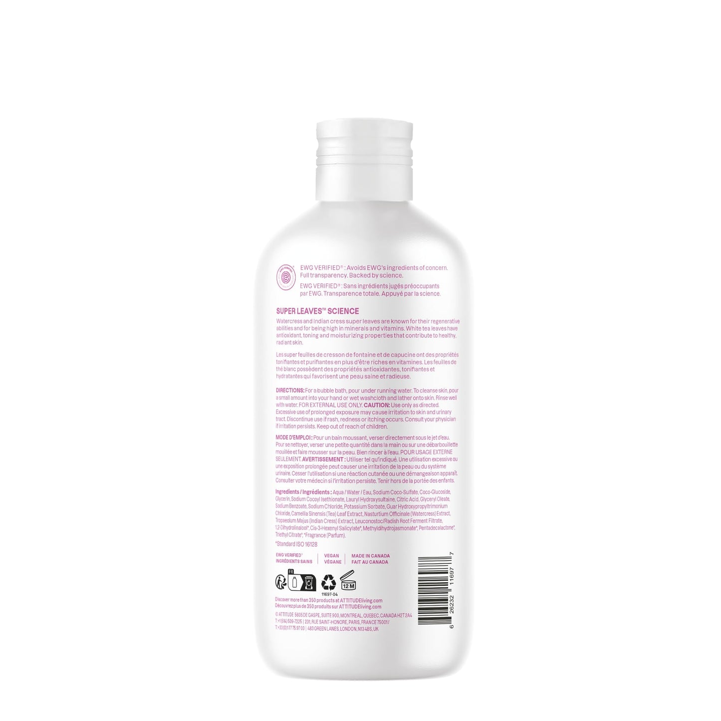 Attitude Super Leaves Bubble Wash