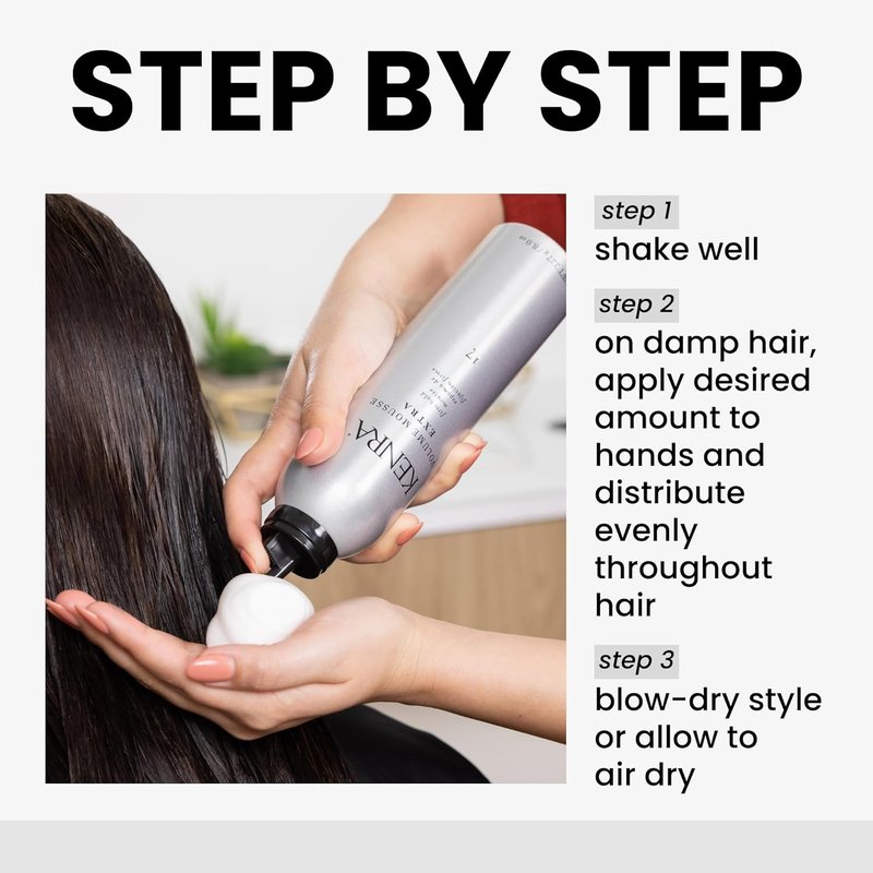 Kenra Volume Mousse Extra - Lightweight Hair Styling Foam for Volume & Hold | 10.1 oz