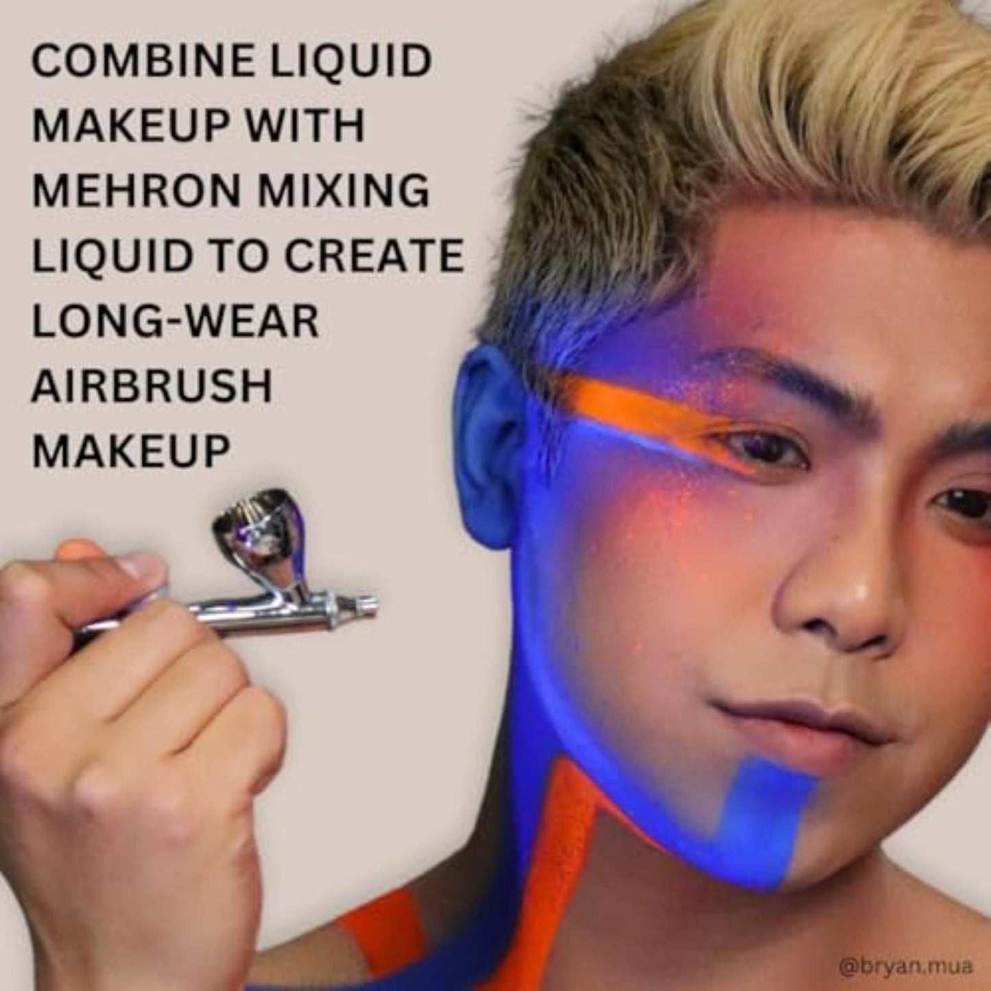 Mehron Makeup Liquid Makeup | Face Paint and Body Paint Perfect for Halloween, Cosplay I Air Brush Compatible (1 oz) (BLACK)