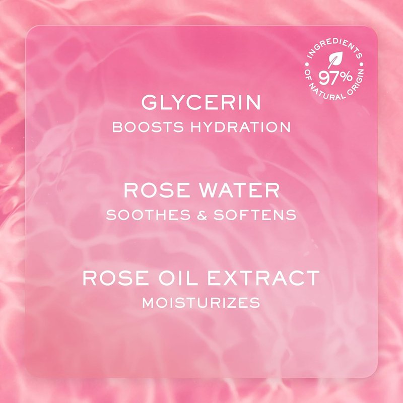 Nuxe Very Rose Cleansing Gel - Soothing Facial Cleanser with Glycerin & Rose Water | 5 Fl Oz for Sensitive Skin