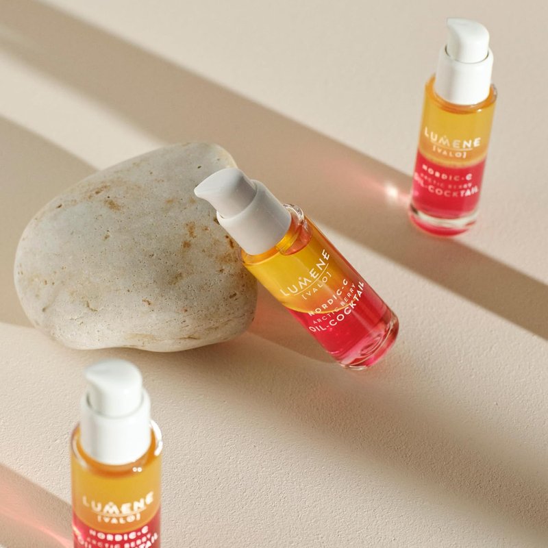 Lumene Nordic-C Arctic Berry Face Oil - Hydrating Serum with Vitamin C & Hyaluronic Acid | 30 ml