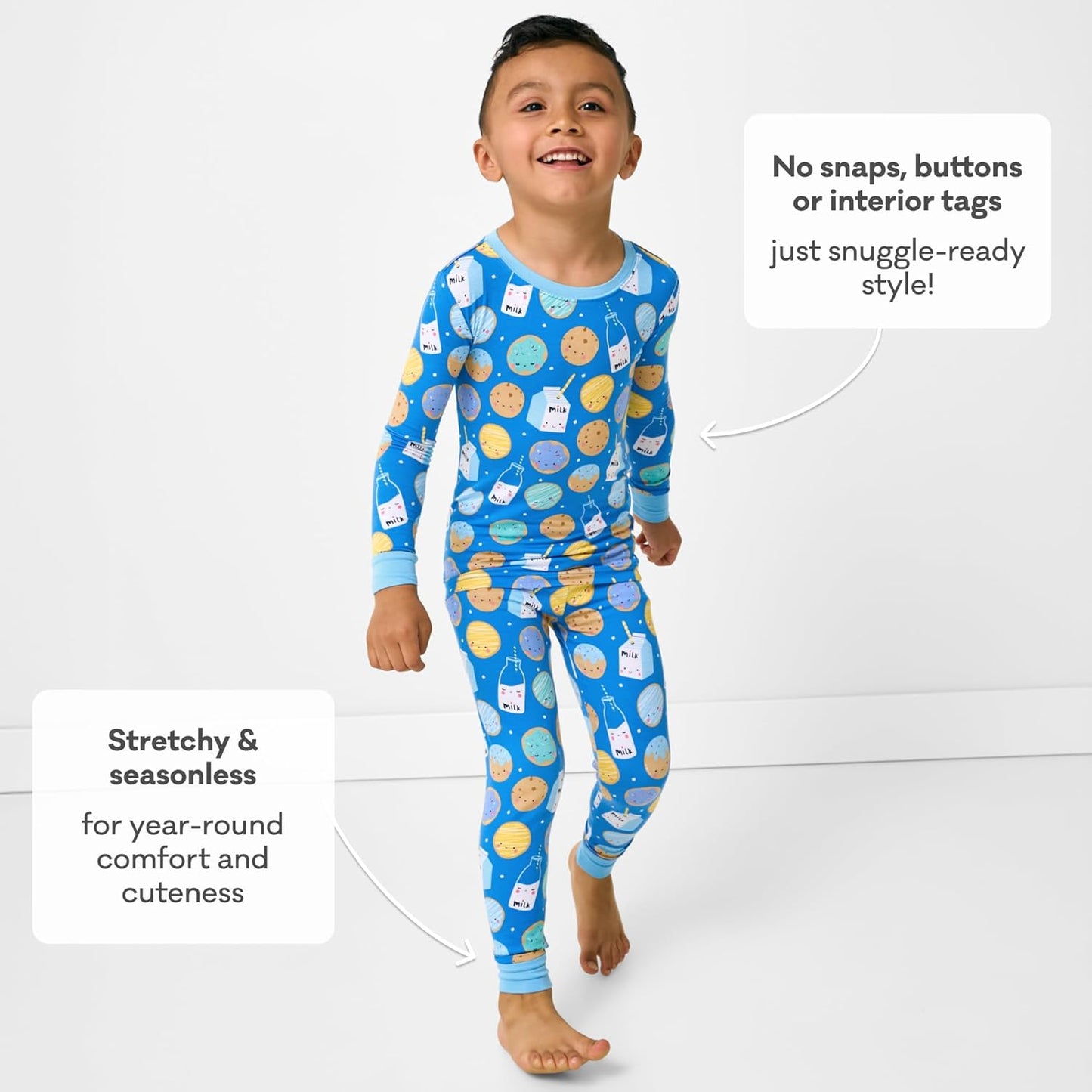 Little Sleepies | Bamboo Toddler Pajama Set - Soft Two-Piece PJs for Boys & Girls, Family Matching Design