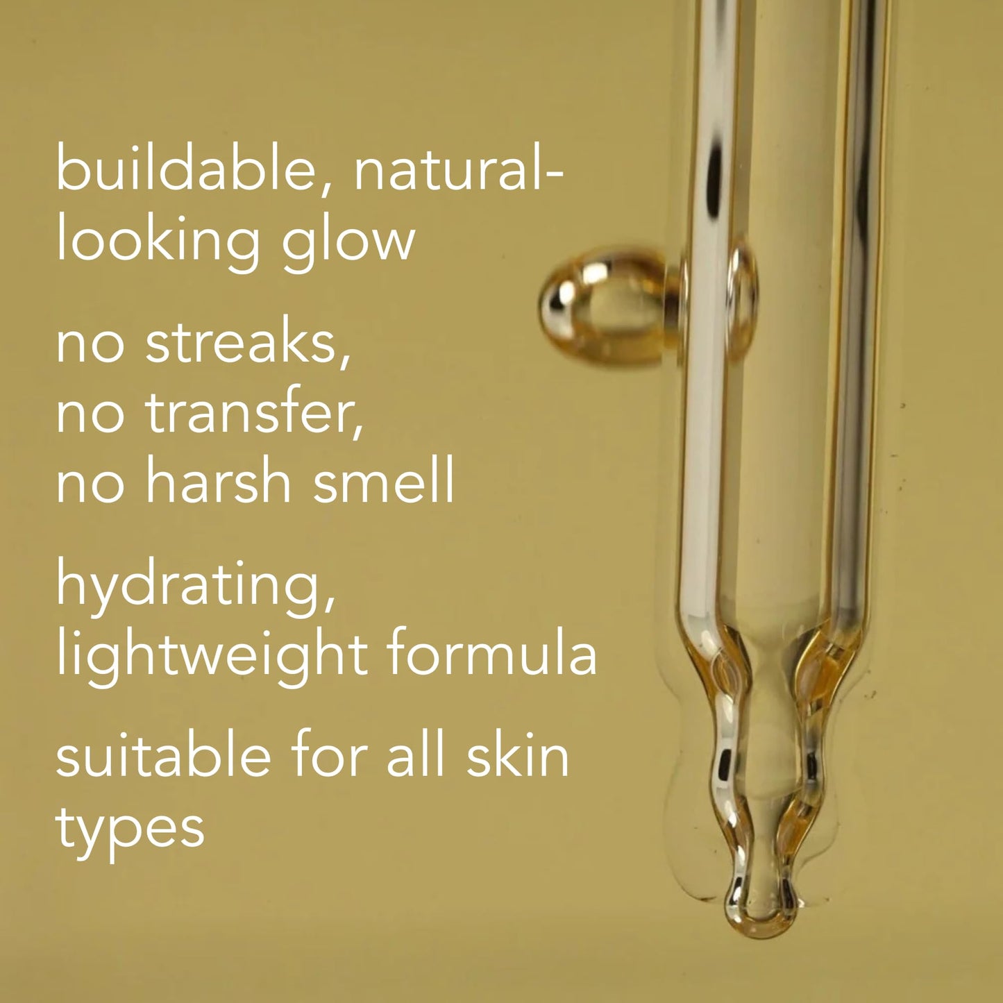 Hydra–Glow Self-Tanning Facial Drops — Buildable, Healthy, Natural Glow | Mix-In Face Drops for Radiant, Streak-Free Color | Hydrating, Breathable, Customizable Tan
