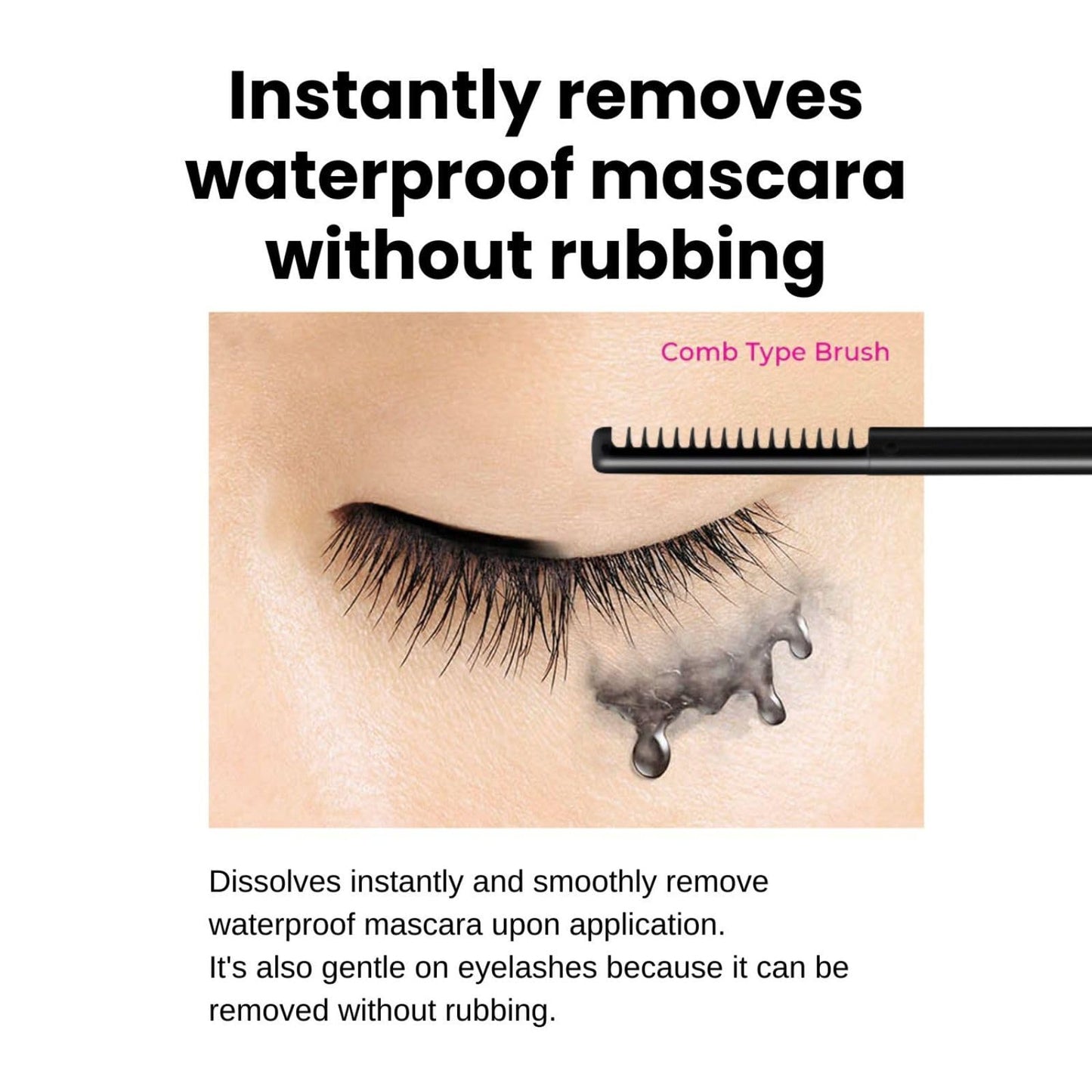 Heroine Make by KissMe Long & Curl Mascara + Eye Makeup Remover | Waterproof & Gentle Makeup Remover Liquid | Black Mascara with Volumizing, Curling Formula | Japanese Makeup