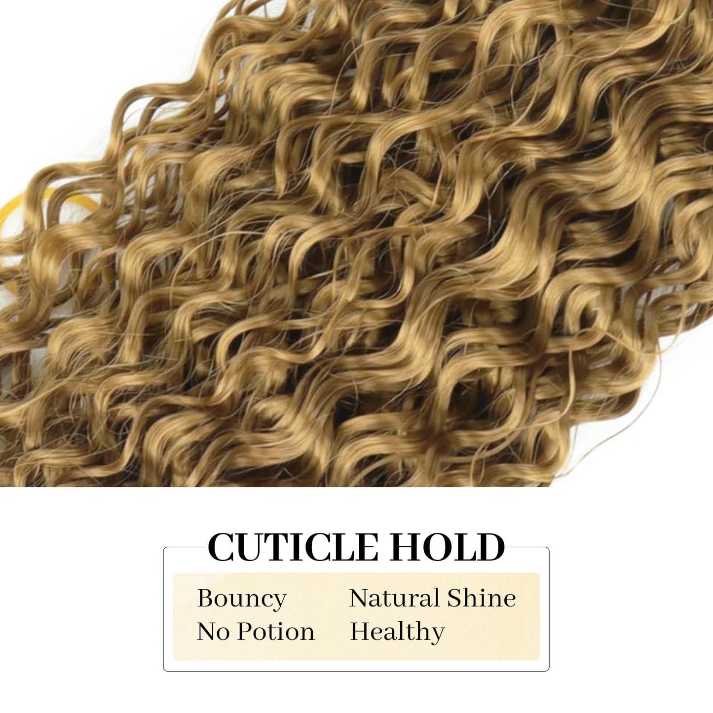 T1B/27 Jerry Curly Human Hair Bundles 8 10 12 Inch Honey Blonde Ombre Brazilian Virgin Remy Hair Extensions 12A Tight Curly Soft Bouncy Full Wet and Wavy Quick Sew In 3 Bundles for Black Women