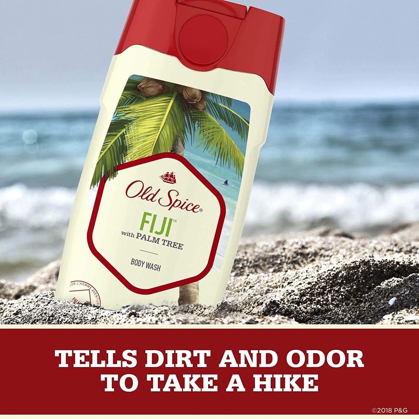 Old Spice Body Wash for Men - Fiji Palm Tree Scent | 25 Fl Oz, Nature-Inspired Freshness