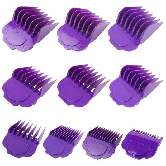 WELURE for Andis Master Clipper Accessories - 10 Magnetic Cutting Guards 1/16", 1/8", 3/16", 1/4", 3/8",1/2", 5/8", 3/4", 7/8", and 1 - for All Professional Haircutting Needs