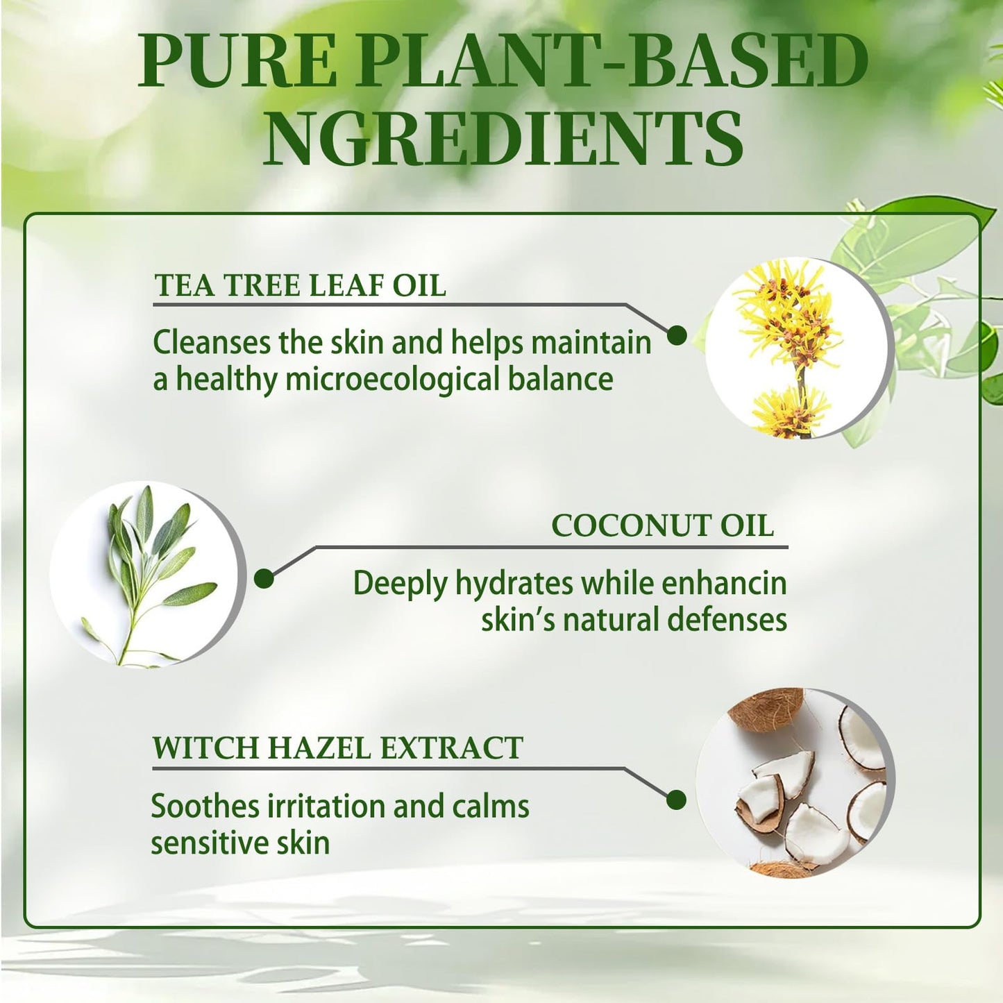 3PCS Veloma Tea Tree Soap, Purifying Body Soap Bar with Tea Tree Oil & Coconut Oil, Gentle Cleanser for Healthy, Looking Skin, Plant-Based Formula for Face & Body