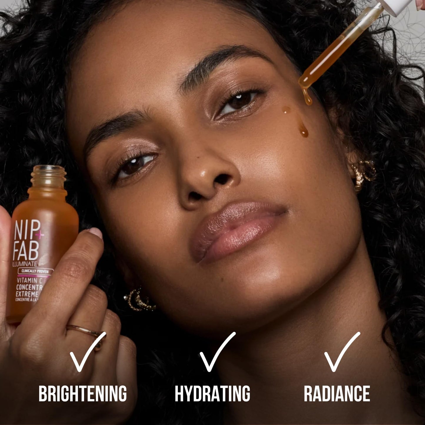 Nip+Fab Vitamin C Fix Concentrate Extreme 15% 1 fl oz | Face Skin Radiance Booster | 3 Forms of Vitamin C | Ferulic Acid | Skin Protection | Moisturizing Hydrating Antioxidant