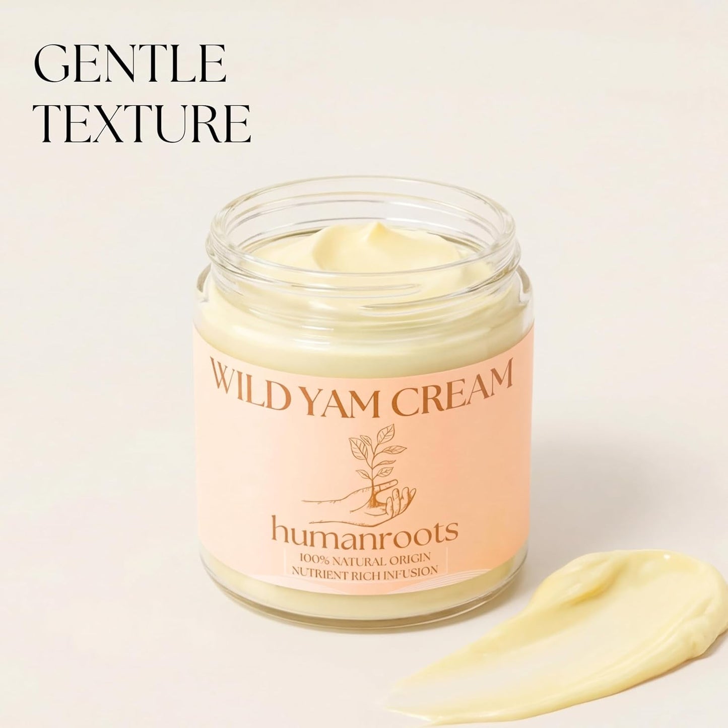 Wild Yam Cream for Menopause & PMS Support - Organic Herb-Infused, 4 oz | Unscented with Chaste Tree Berry & Red Clover