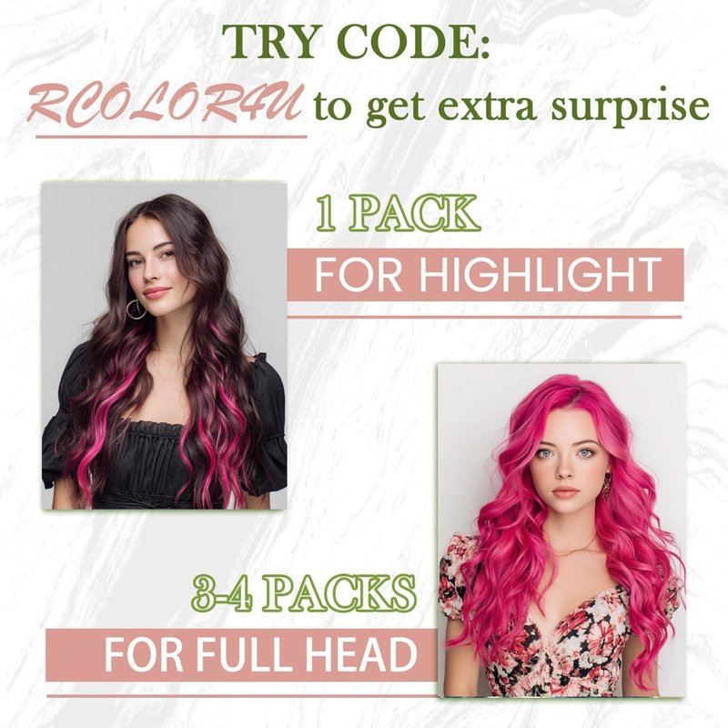RUNATURE 22 Inch Tape in Hair Extensions Human Hair Straight Pink Hair Extensinos for Highlight Party Festival Real Human Hair Tape in Extensions Seamless Glue in Hair Can Be Styled 25g 10pcs