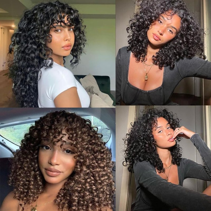 Pre looped Gogo Curl Crochet Hair 18 Inch 8 Packs Pre twisted Short Curly Crochet Hair for Black Women Ocean Wave Braiding Hair Water Wave Deep Braiding Hair (18 inch 1B)