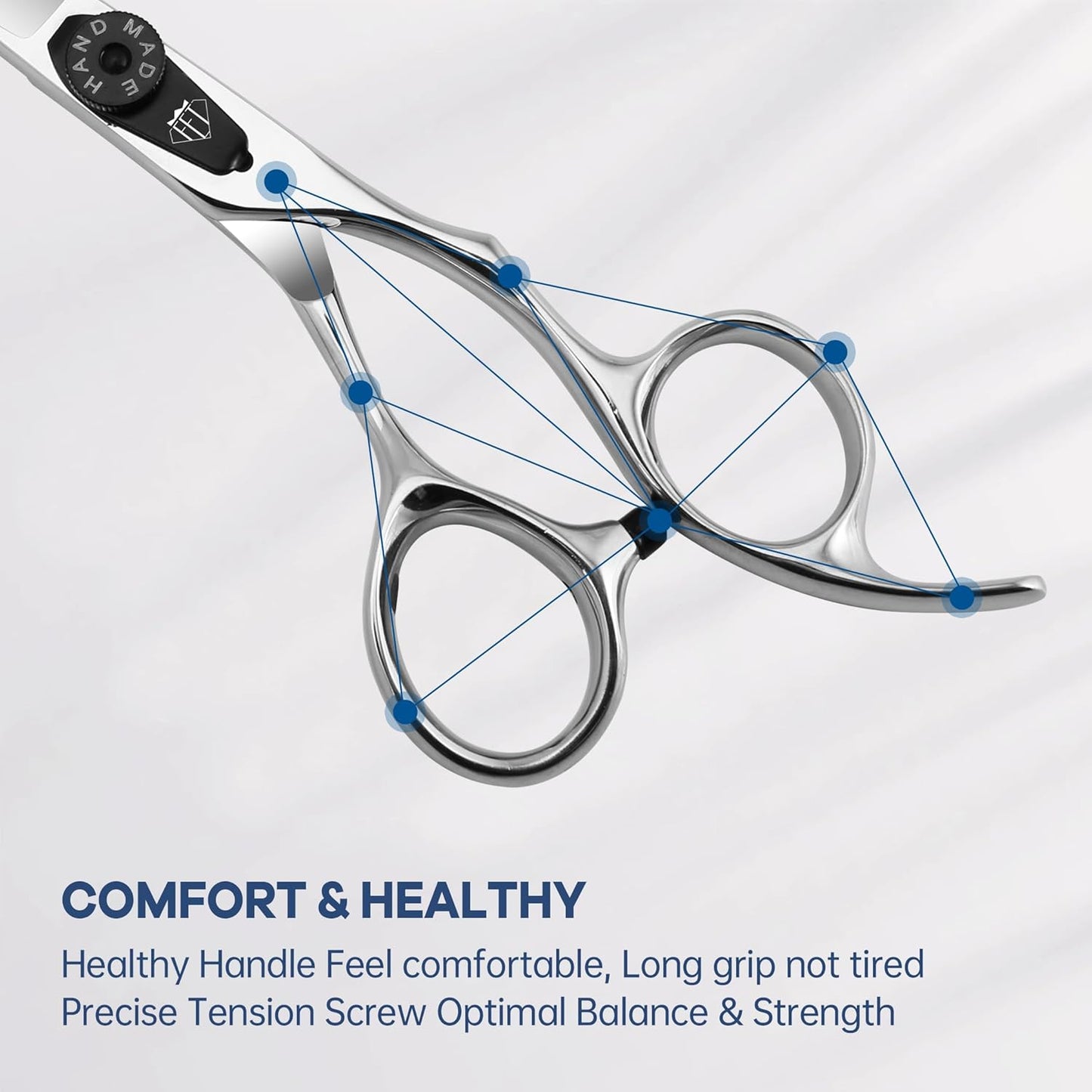 Professional Hair Cutting Scissors - 6.0 Inch | Ideal for All Hair Types