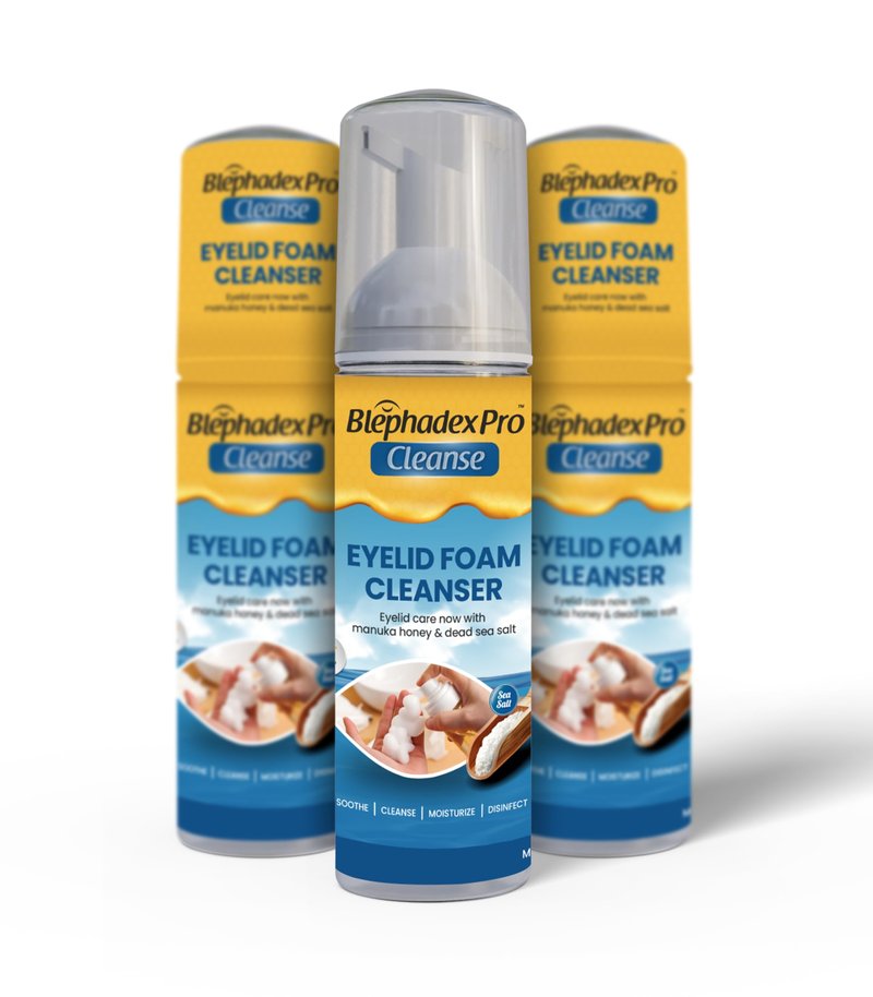 Visual Advantage Lunovus Eyelid Foam Cleanser with Manuka Honey and Dead Sea Salt – Gentle Daily Cleansing