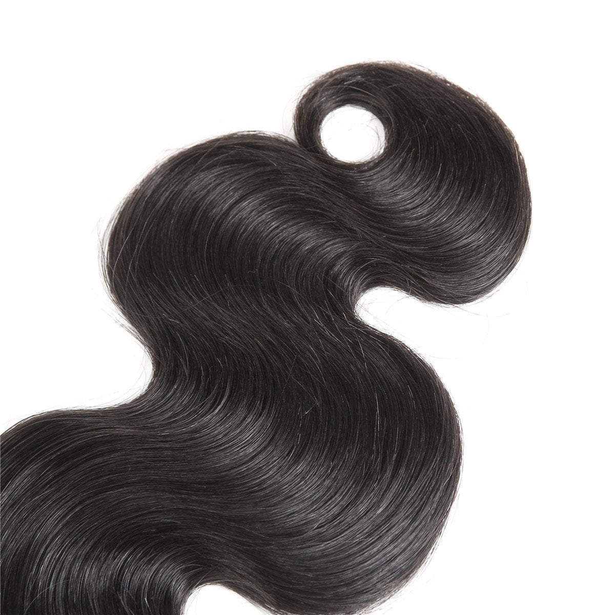 ISEE Hair 8A Unprocessed Brazilian Virgin Body Wave Human Hair One Bundles 100% Unprocessed Human Hair Extensions Natural Black (12'')
