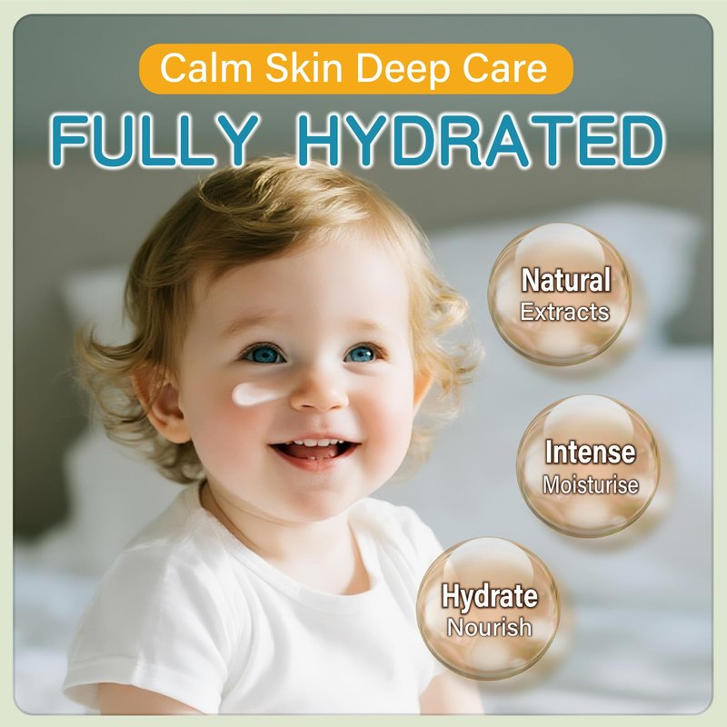 PEGO Baby Moisturizing Face Cream - Daily Hydration for Sensitive Skin,Kids Face Moisturizer,with Shea Butter,Chamomile,Lightweight,Hypoallergenic,Safe for Newborns & Toddlers,Kids 100ml/3.38oz