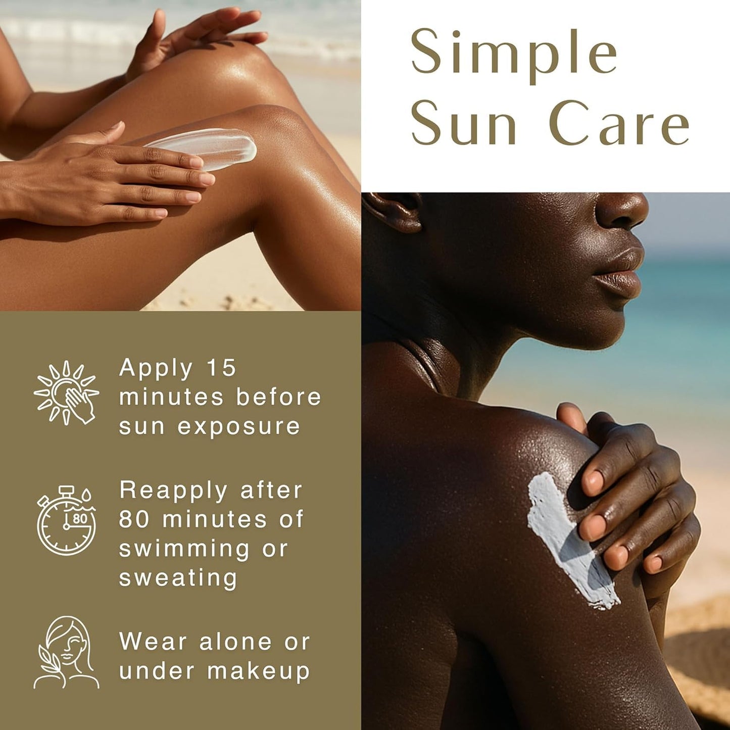 Black Girl Sunscreen SPF 30 for the Face & Body - Moisturizing Sun Protection, SPF 30, Sun Lotion for Women, Ultra Sheer, Travel Size, No White Cast for Melanin Rich Skin - 2 fl oz, 2 Pack