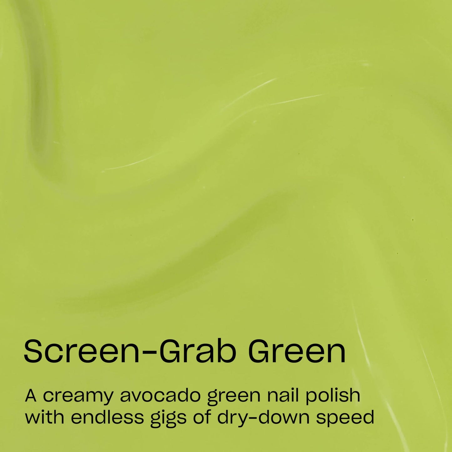 OPI RapiDry Screen-Grab Green | Opaque Bright Avocado Crème Quick Dry Nail Polish | Vegan, Smudge Proof, Fast Drying