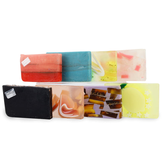 Primal Elements Bars with Benefits Soap Set for Face & Body, Moisturizing Glycerin Soap (Pack of 8), 100 Gram Size