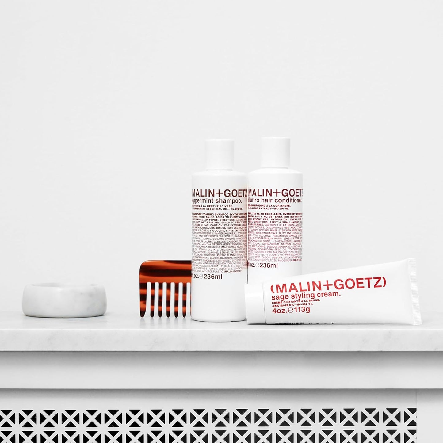 MALIN+GOETZ Sage Styling Cream - Flexible Hold for All Hair Types | Adds Shine & Volume | Tames Frizz (1 Fl Oz / 4 Fl Oz)