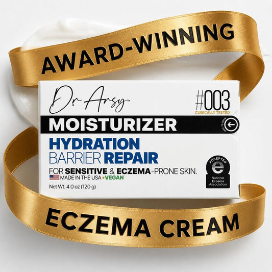 Dr. Arsy Eczema Cream #003 Clinically Tested Ultra-Rich Relief, Repair & Hydrating Moisturizer for Dry Sensitive Face & Body | Hypoallergenic | Steroid-Free, Vegan | Vitamins & Amino Acids | 4 oz