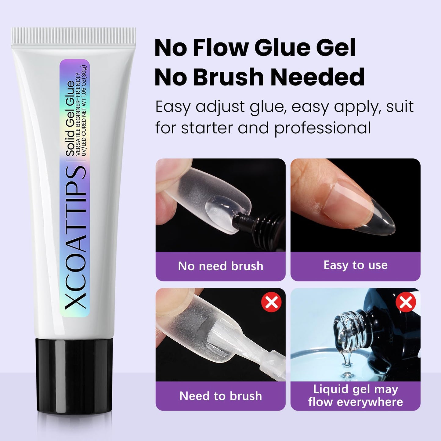 btartboxnails XCOATTIPS French Gel Nails Nail Gel for Nail Tips