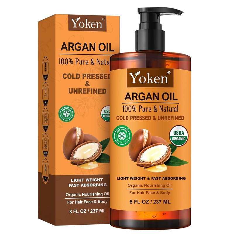 USDA Organic Argan Oil - Pure Cold Pressed Hair & Skin Conditioner | 8 Fl Oz