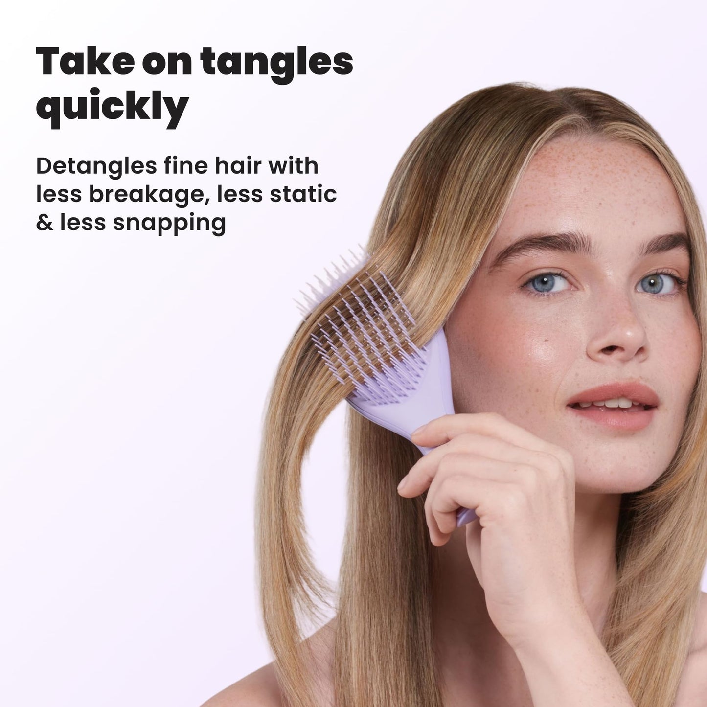 Tangle Teezer Fine & Fragile Ultimate Detangler Brush, Dry & Wet Hair Brush to Detangle & Reduce Breakage