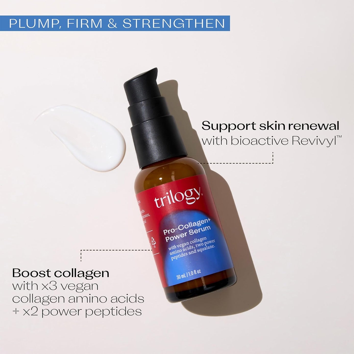 Trilogy Power Serum - Anti-Aging Skin Treatment | 1 Oz Hydrating Formula