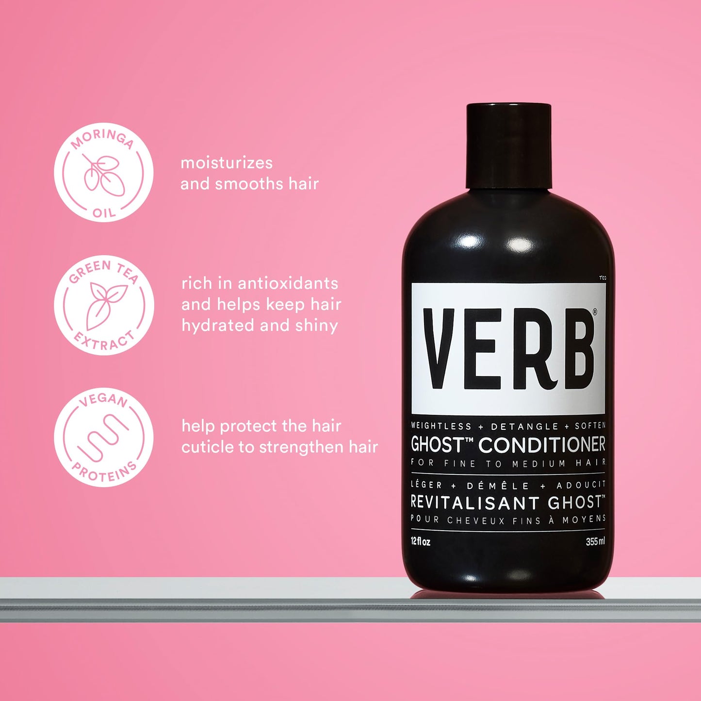 Ghost Trio Kit - Bestselling Weightless Ghost Collection for Fine to Medium Hair - Smooth Shine + Frizz Control