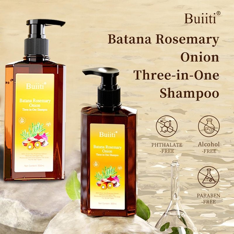 Batana Oil Shampoo for Hair Growth - Rosemary & Onion Infused, Anti-Hair Loss Treatment | 10.14 fl oz (2PCS)