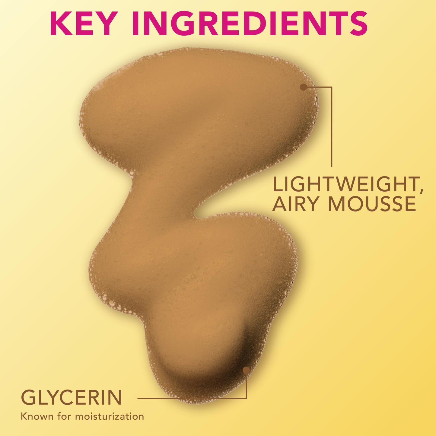 Jergens Natural Glow Instant Sun Body Mousse, Self Tanner for Deep Bronze Tan, Sunless Tanning Body Bronzer for Natural Looking Color Instantly, 6 Oz, Pack of 2