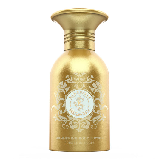 Annabelle Talc Free Shimmer Powder, Body Powder, Dusting Powder, Leaves Skin Soft, Dry, Smooth, and Shimmering, 48g