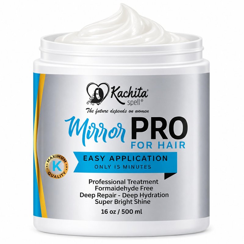 Kachita Spell MirrorPRO Hair Mask Deep Conditioner for Dry Damaged Hair, Intensive Hair Repair Treatment, Hydrating & Gloss Hair Mask, Color-Treated, Anti Frizz Hair Care, Sulfate Free, 16 oz