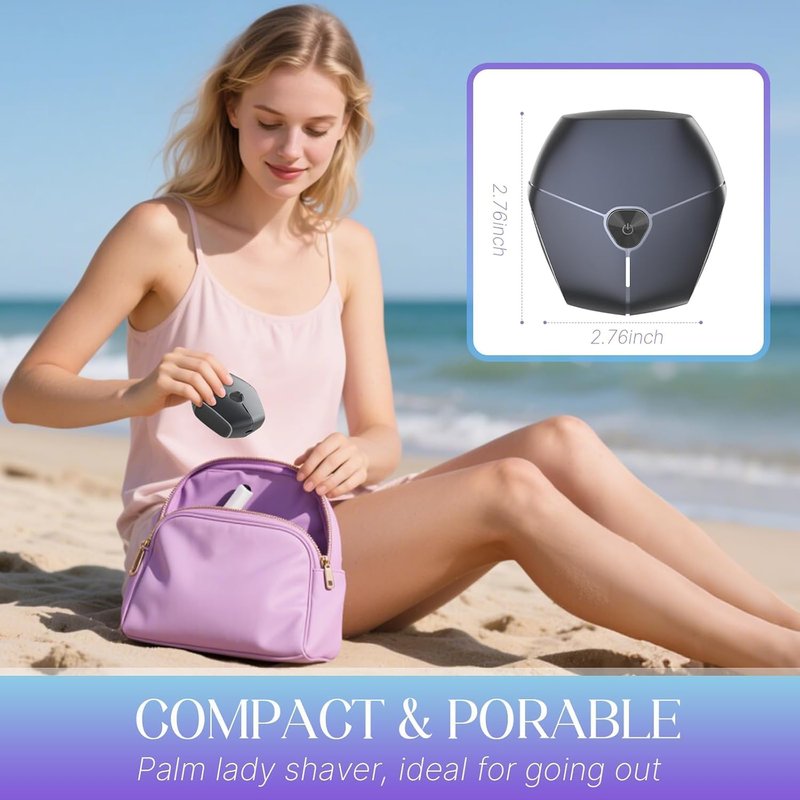 Electric Shavers for Women - Cordless Painless Leg & Facial Hair Removal | Portable Wet & Dry Trimmer