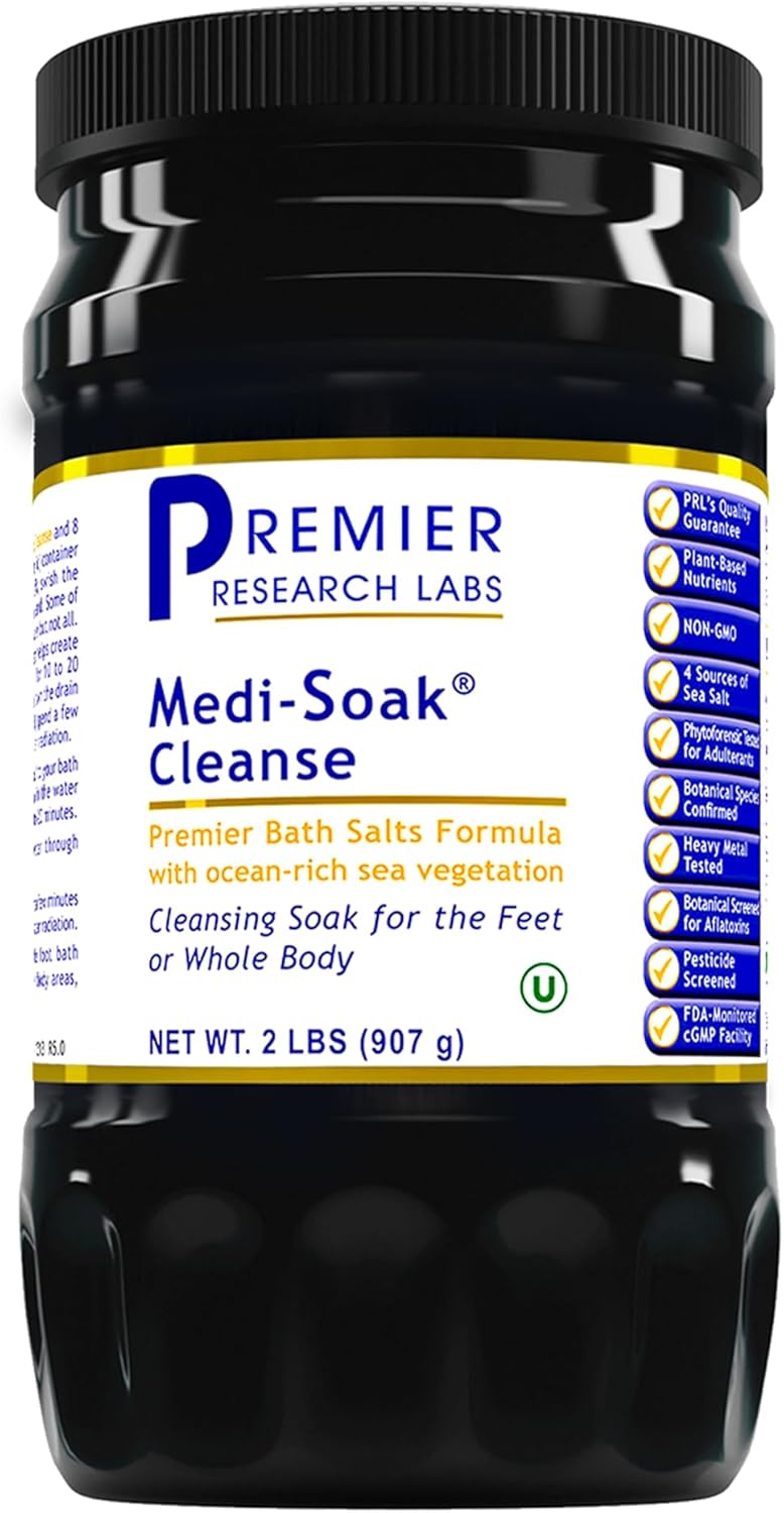 Medi-Soak Bath Salts - Organic Sea Salt Foot & Body Soak for Relaxation | 2 Lb