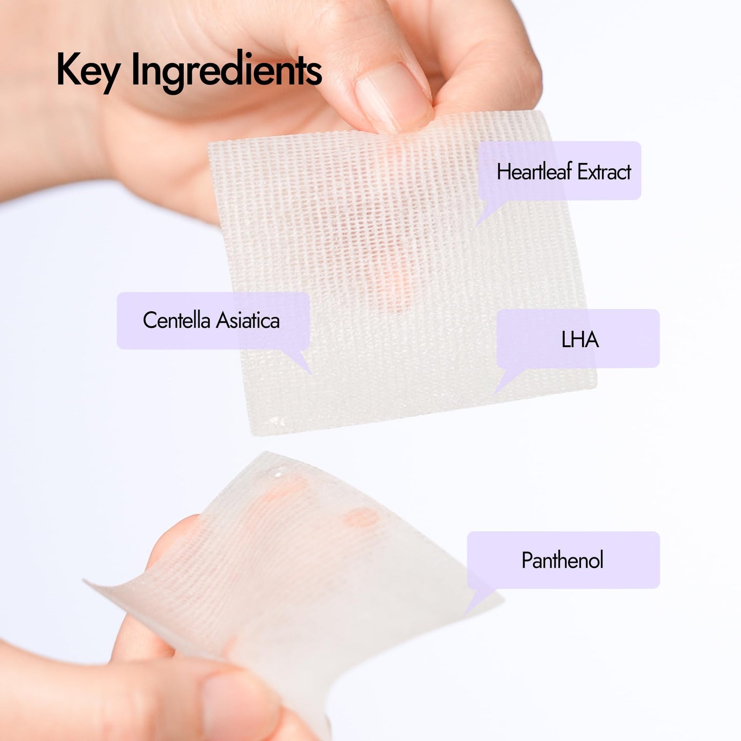 Epielle Balancing Toner Pads 5 Packs Individually Wrapped, Calming & Hydrating Irritated, Sensitive Skin with CICA & Salicylic Acid, Cotton Gauze & Glutathione Jelly, Korean Skin Care (5 Toner Pads)