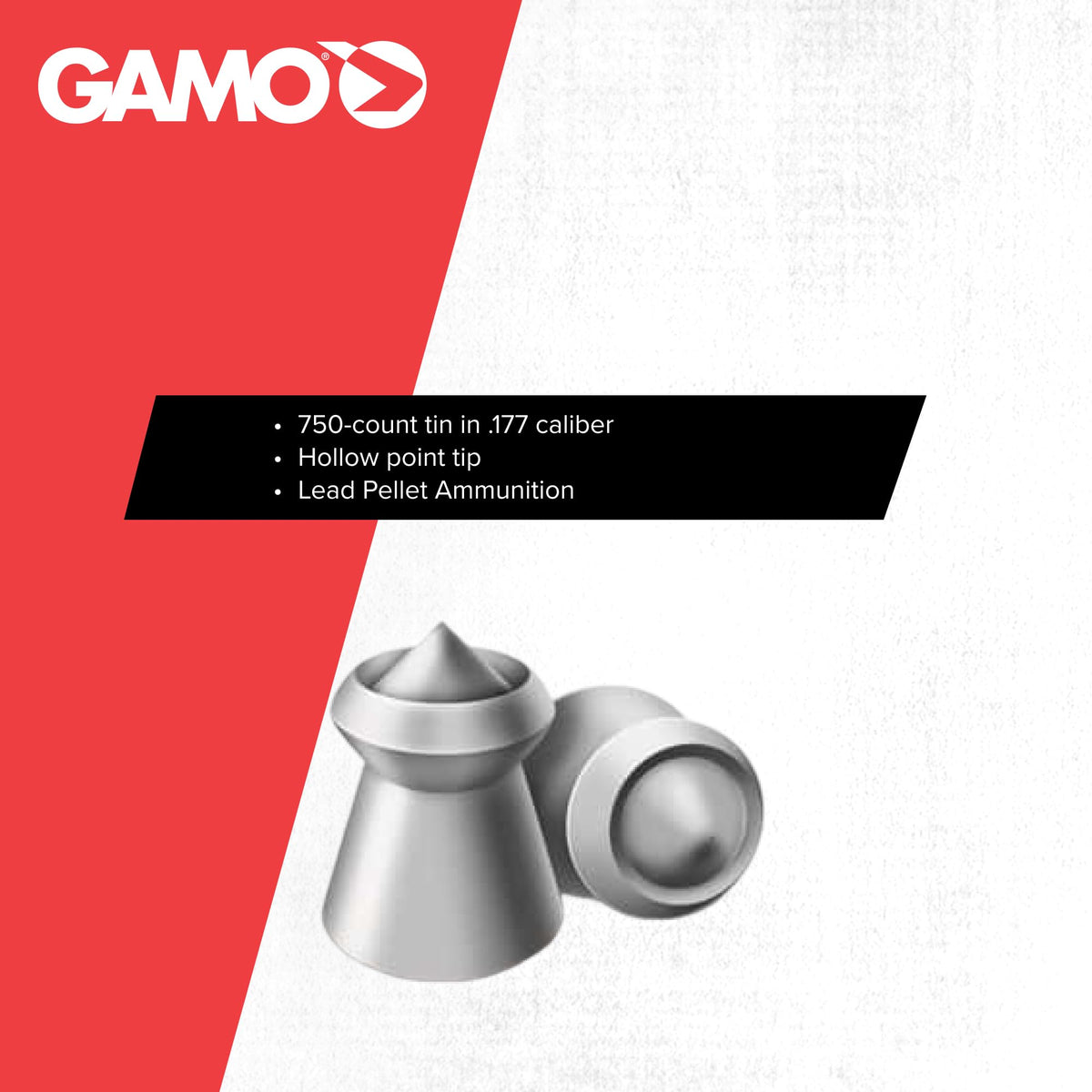 Gamo Tomahawk Hollow Point .177 Caliber Pellets - 7.56 Grain - 750 Count