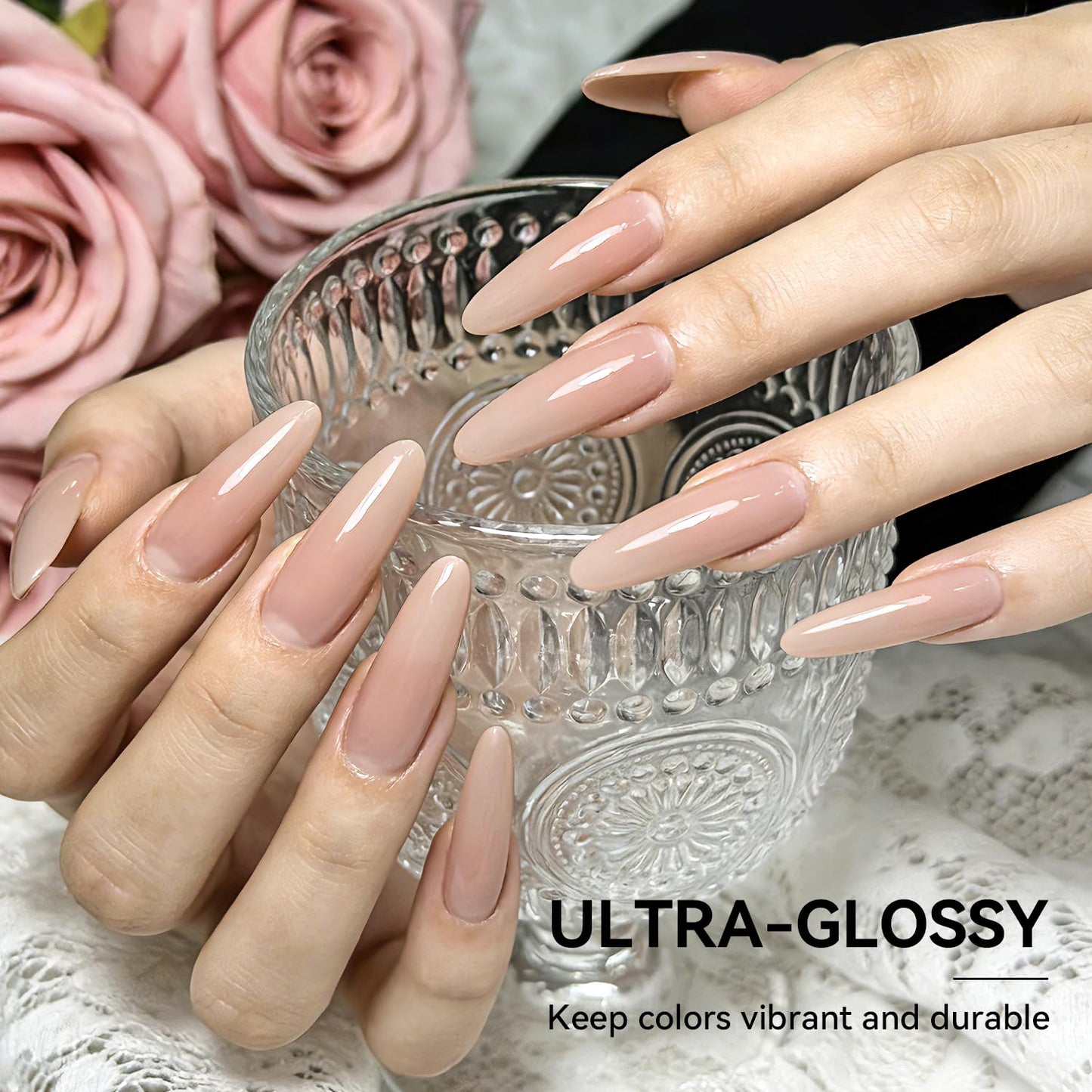 OpenLive 16.5ml Top Coat Clear Nail Polish, Quick Dry Nail Polish High Shine Long Lasting Glossy Fast Air Dry Top Coat for Nail Art Manicure Salon Quality | Clear, Glossy, Nail Art, Manicure
