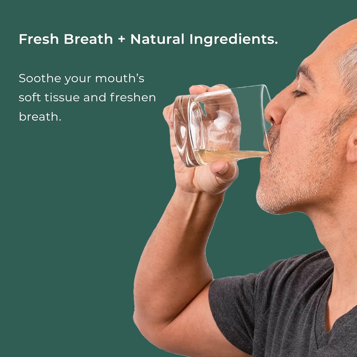 PerioSciences Natural Mouthwash Rinse - Mint Anti-Cavity Oral Care | Dry Mouth & Plaque Remover - Pack of 2