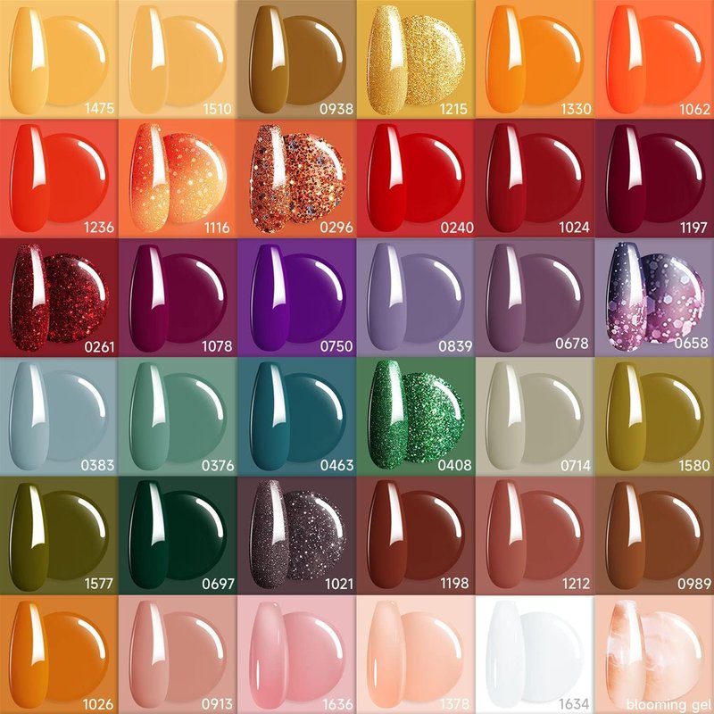Modelones 40 Pcs Gel Nail Polish Set | Vibrant Colors with Base & Top Coat for DIY Manicure