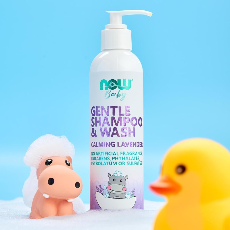 Gentle Lavender Baby Shampoo & Wash - Paraben Free, 8 Fl Oz | Calming Formula