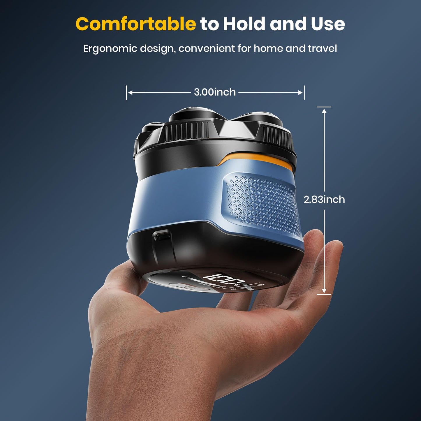 TLMUSE Head Shavers for Bald Men, 2026 Upgraded Magnetic Head Shaver, IPX7 Waterproof Wet/Dry Head Shavers for Men, 2-Speed Mens Head Shaver Bald, Model 372