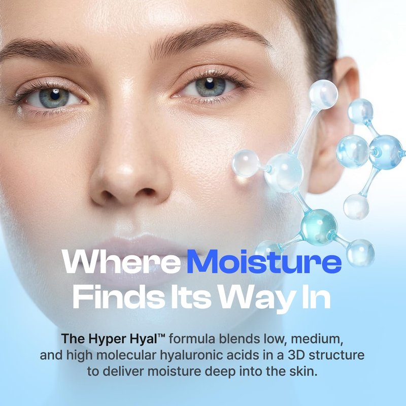 re:nk Hyper Hyal Plumping Toner – Deep Hydrating Face Toner with Hyaluronic Acid, Panthenol and Glycerin, Lightweight Moisturizing Facial Water for Radiant and Smooth Skin (6.76 fl oz)
