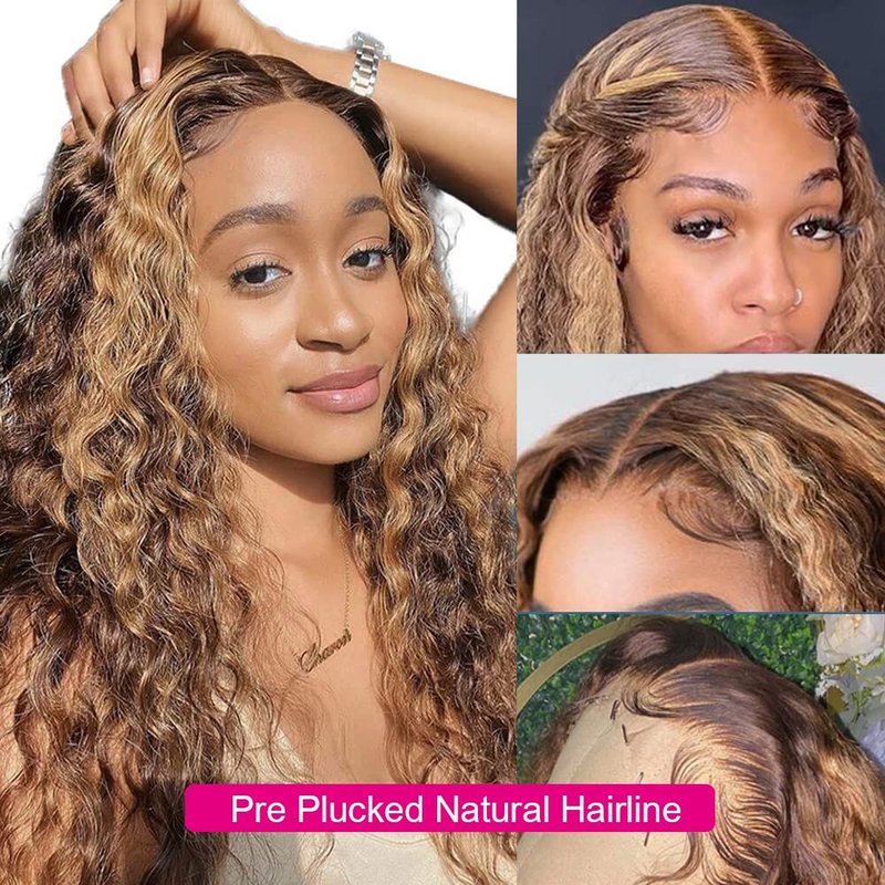 Benafee Human Hair Deep Wave Headband Wigs None Lace Front Wigs 160% Density Real Remy Hair Headband Wigs for Black Women 12'
