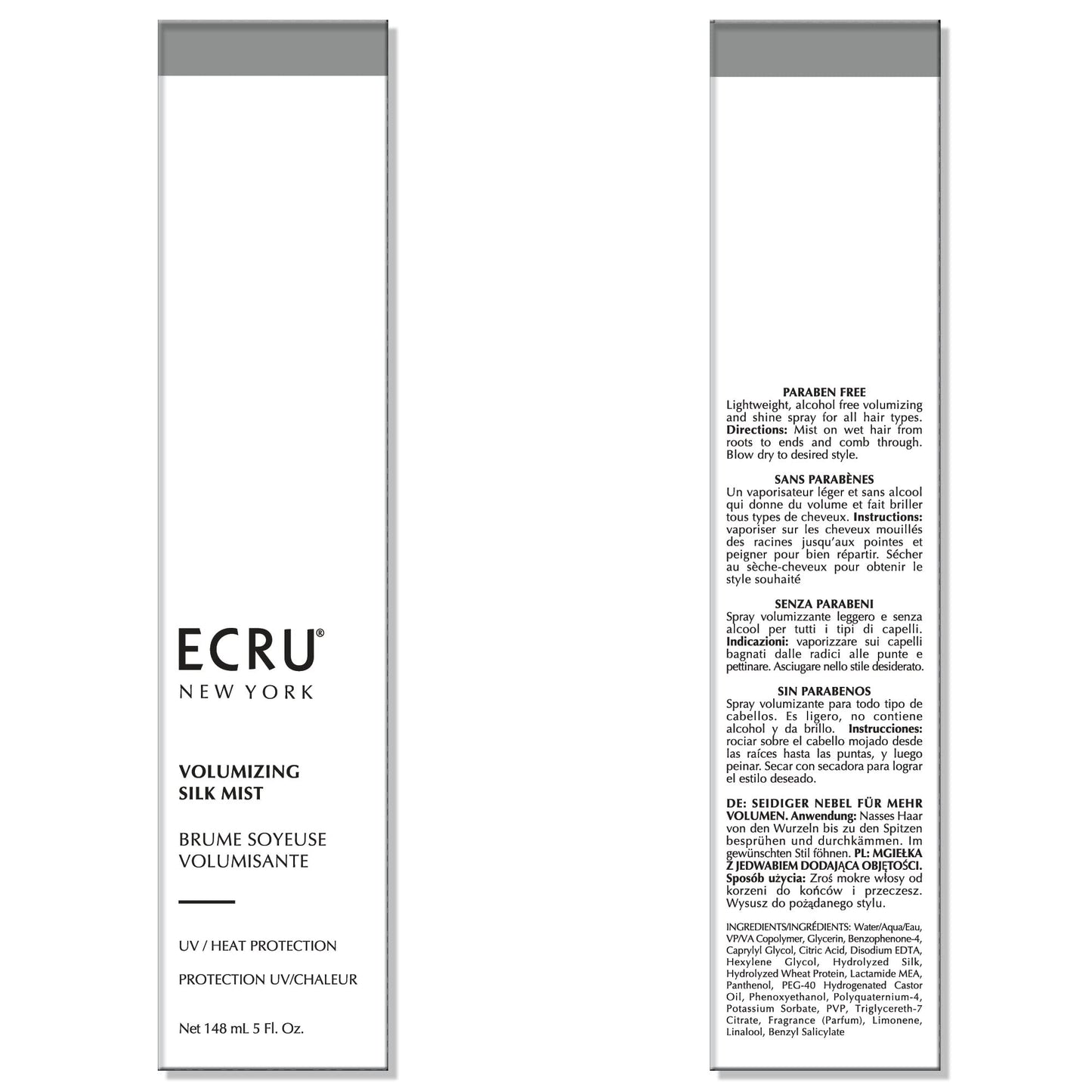 ECRU New York Volumizing Silk Mist, Texturizing Spray, Hair Shine Spray, Volumizing Hair Products, 5oz