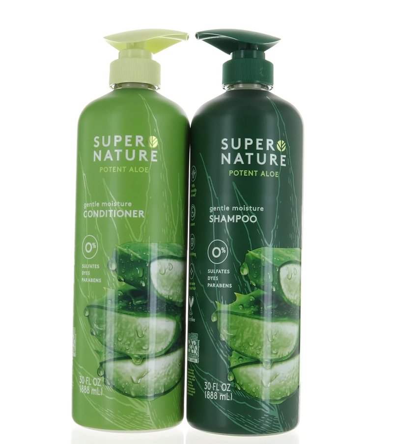 Aloe Gentle Moisture Shampoo & Conditioner - Sulfate-Free, 30 Fl Oz | Hydrating Formula